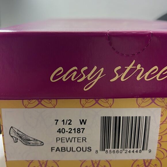 Easy Street Fabulous Pumps Pewter size 7.5 W - Picture 7 of 7